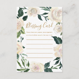 Tarjeta De Recepción Bendita Fiesta floral de madre cristiana