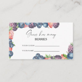 Tarjeta De Recepción Berry dulce - adivinen cuántos bayas de juego de n