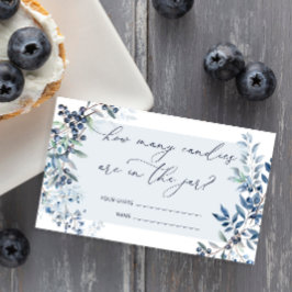 Tarjeta De Recepción Berry Sweeberry Adivina cuántas cartas de caramelo