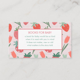 Tarjeta De Recepción Berry Sweet Baby Shower Book Request Response Card