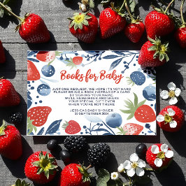 Tarjeta De Recepción Berry Sweet Baby Shower Books For Baby