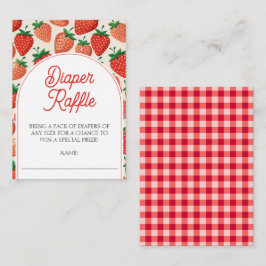 Tarjeta De Recepción Berry Sweet Baby Shower Diaper Raffle