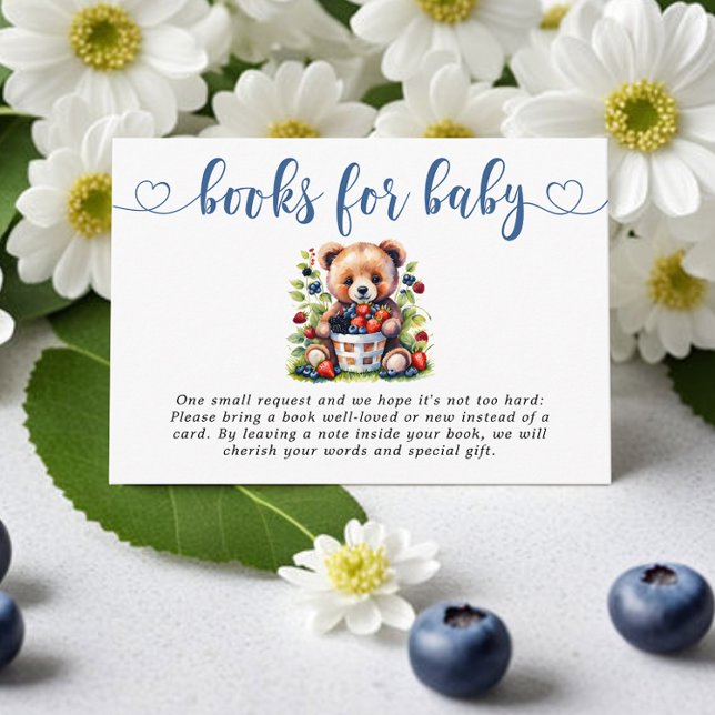 Tarjeta De Recepción Berry Sweet Baby Shower Wild Berries Books (Subido por el creador)