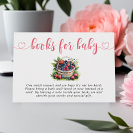 Tarjeta De Recepción Berry Sweet Baby Shower Wild Berries Books