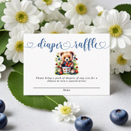 Tarjeta De Recepción Berry Sweet Baby Shower Wild Berries Diaper Raffle
