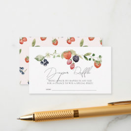 Tarjeta De Recepción Berry Sweet Berries Baby Diaper Ticket