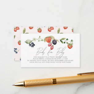 Tarjeta De Recepción Berry Sweet Berries Chica Baby Shower Solicitud de