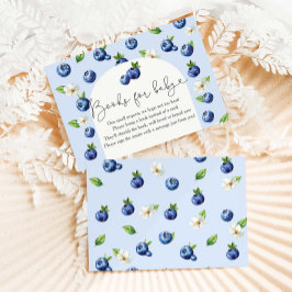 Tarjeta De Recepción Berry Sweet Blueberry Baby Shower Books Para El Be