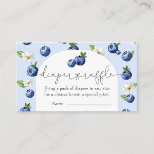 Tarjeta De Recepción Berry Sweet Blueberry Baby Shower Diaper Raffle