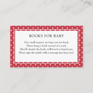 Tarjeta De Recepción Berry Sweet Books For Baby Enclosure Card