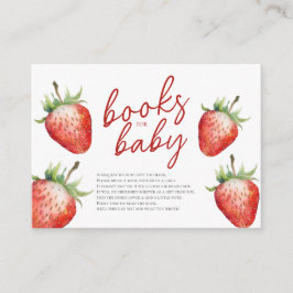 Tarjeta De Recepción Berry Sweet Books para Baby Shower