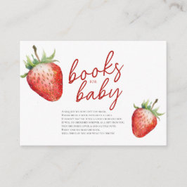 Tarjeta De Recepción Berry Sweet Books para Baby Shower