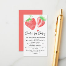 Berry Sweet Books para el Baby Shower de Baby Girl