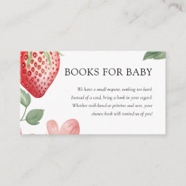 Tarjeta De Recepción Berry Sweet Floral Baby Shower Books For Baby