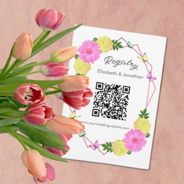 Tarjeta De Recepción Besos De Mariposa Para El Futuro Sra. Bridal Showe (Subido por el creador)