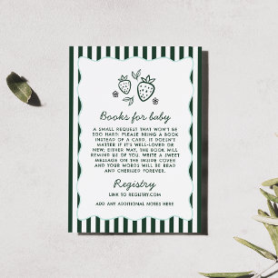 Tarjeta De Recepción Biblioteca De Libros Para Bebés