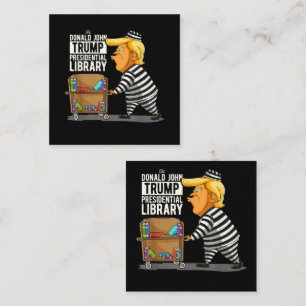 Tarjeta De Recepción Biblioteca Presidencial Trump Prisión