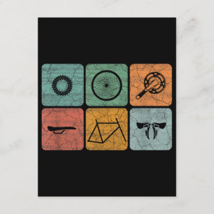 Tarjeta De Recepción Bicicleta Ciclismo Piezas de bicicleta Vintage Reg