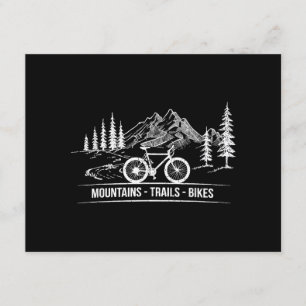 Tarjeta De Recepción Bicicletas Mountain Trail - Bicicleta ciclista