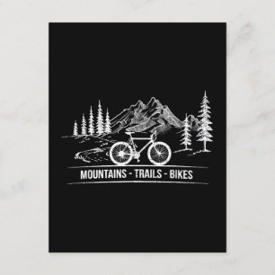 Tarjeta De Recepción Bicicletas Mountain Trail - Bicicleta ciclista
