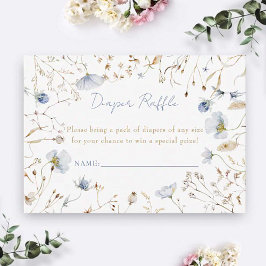 Tarjeta De Recepción Bienvenido Pequeño Diaper de Flor Silvestre Gabine