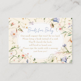 Tarjeta De Recepción Bienvenidos Pequeños Libros De Flores Silvestres P