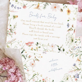 Tarjeta De Recepción Bienvenidos Pequeños Libros De Flores Silvestres P