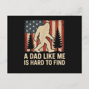 Tarjeta De Recepción Bigfoot Patriótico Un Papá Como Yo Es Difícil De E