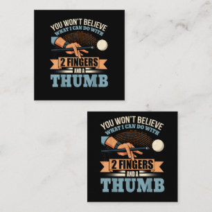 Tarjeta De Recepción Billar Divertido de Piscina