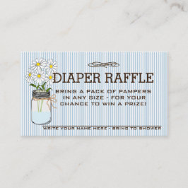 Tarjeta De Recepción Billete de Baby Shower Diaper Raffle |