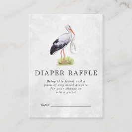 Tarjeta De Recepción Billete de Baby Shower Diaper Raffle | Entrega de 
