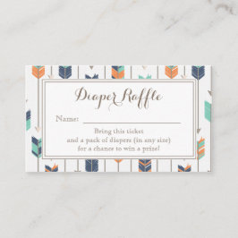 Tarjeta De Recepción Billete de casquillo del chico de las filas tribal