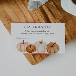 Tarjeta De Recepción Billete de Diaper Raffle para Baby Shower