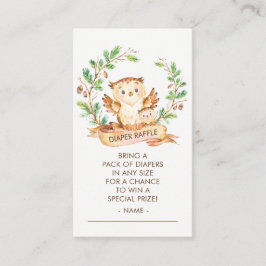 Tarjeta De Recepción Billete de leña Baby Shower Diaper Raffle