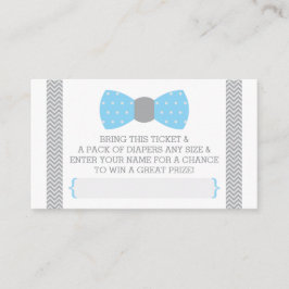 Tarjeta De Recepción Billete de pañal de pequeño hombre, azul de bebé,