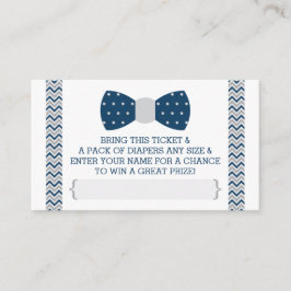 Tarjeta De Recepción Billete de pañal de pequeño hombre, azul marino, g