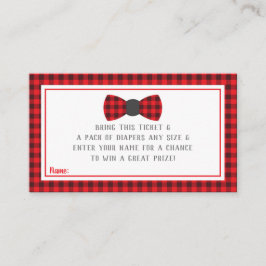 Tarjeta De Recepción Billete de pañal de pequeño hombre, tocado de búfa