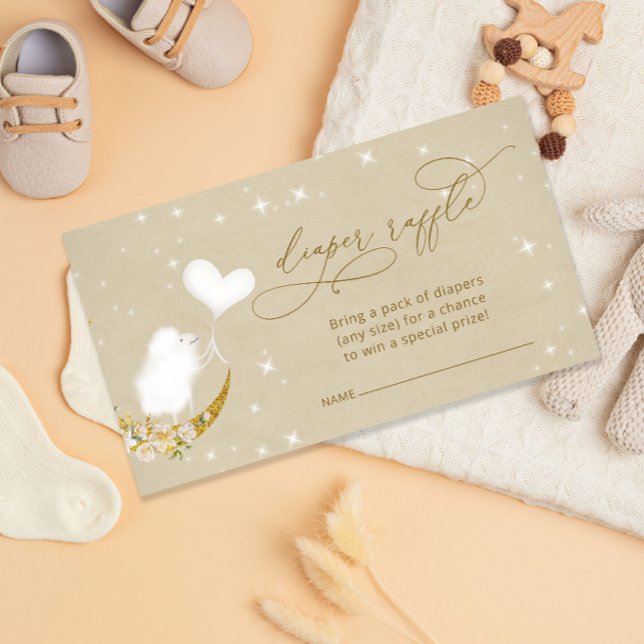 Tarjeta De Recepción Billete de pañal pequeño de cordero Baby Shower (Subido por el creador)