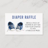 Billete de pañal Raffle, Baby Shower de zapatillas