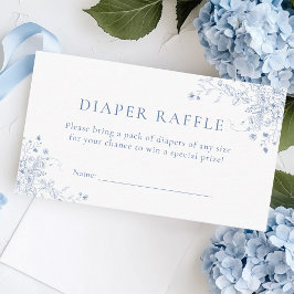 Tarjeta De Recepción Billete de papel de Baby Shower azul