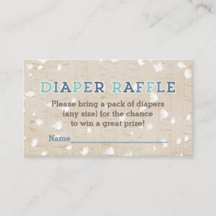 Tarjeta De Recepción Billete de pequeño pañal para Baby Shower