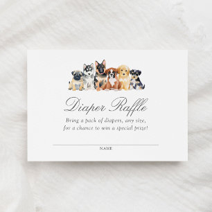 Tarjeta De Recepción Billete de porcino Baby Shower Diaper Raffle
