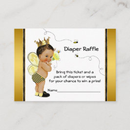 Tarjeta De Recepción Billete De Raffle De Bee Diaper