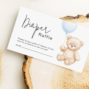 Tarjeta De Recepción Billete De Raffle De Cute Teddy Bear