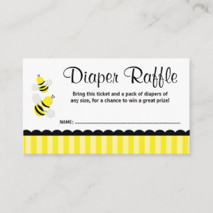 Tarjeta De Recepción Billete De Raffle De Diaper Con Puntos De Tiras De