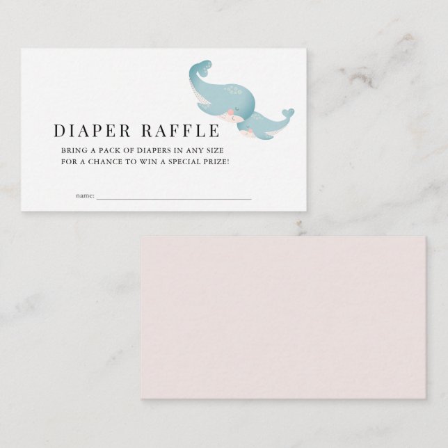 Tarjeta De Recepción Billete de raperas rosadas Baby Shower Diaper (Anverso / Reverso)