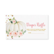 Billete de rifa de calabaza