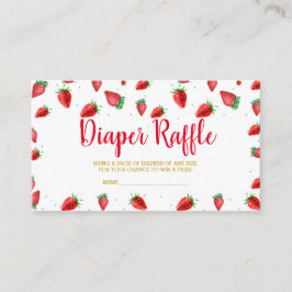 Tarjeta De Recepción Billete de rifa de fresa