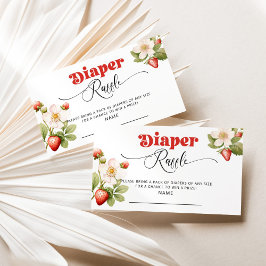 Tarjeta De Recepción Billete de rifa de fresa