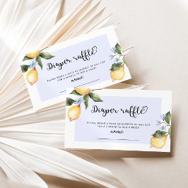 Tarjeta De Recepción Billete de rifa de limón azul